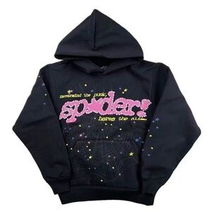 Black Sp5der P*nk V2 Hoodie